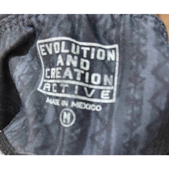 Evolution & Creation High Waist Gray Sun Bird Moon Leggings Yoga Pants M Capris - Picture 7 of 7